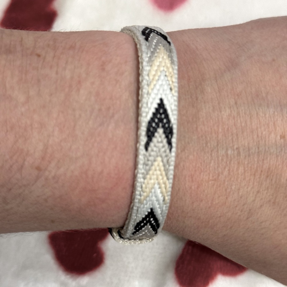 KEEP Collective Single wrap braided linen adjustable bracelet, tribal designs!